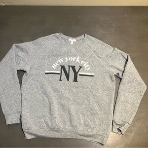 BP Gray New York City Crewneck Sweater